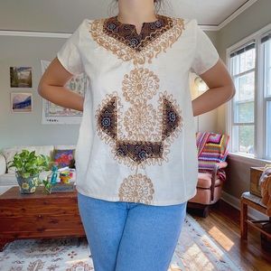 Vintage Embroidered Egyptian Shirt